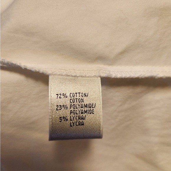 Lafayette 148 Women’s Short Sleeve White‎ Stretch Shirt Camp Shirt Classic - Picture 5 of 5